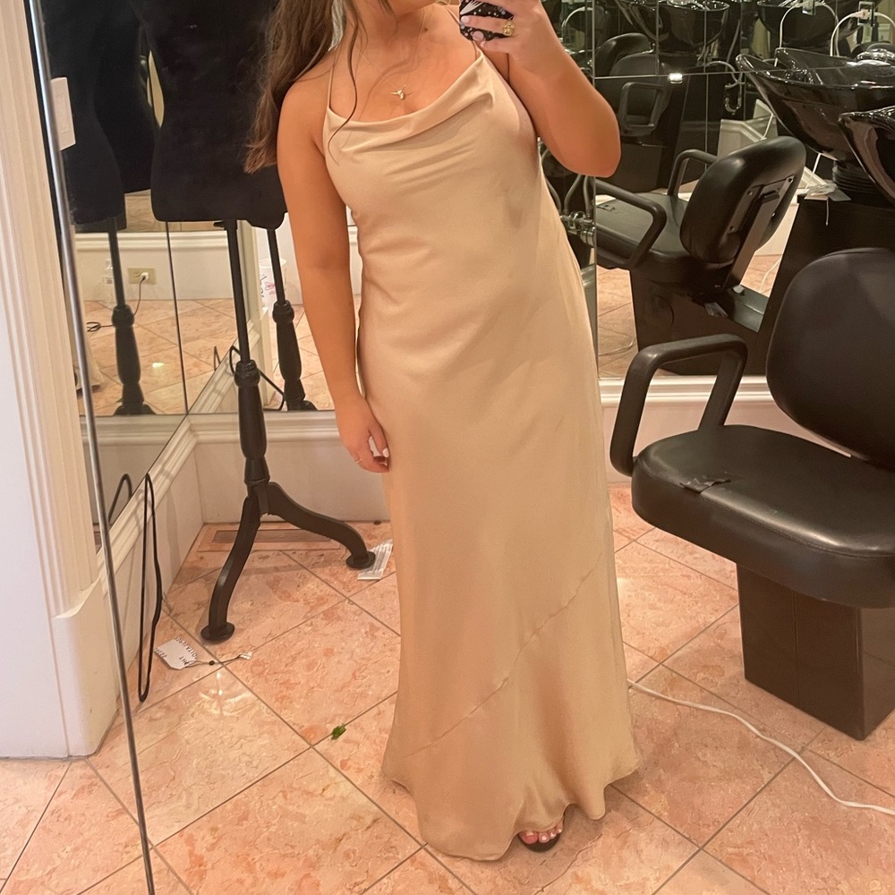 Show Me Your Mumu Champagne Dress Size M